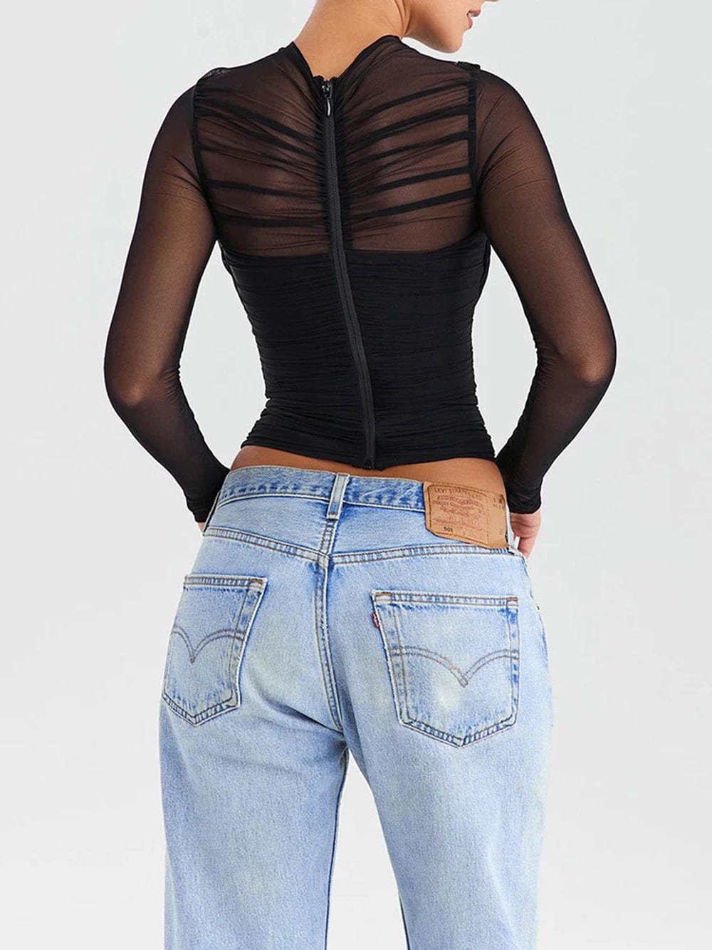 Talia Sheer Mesh Top