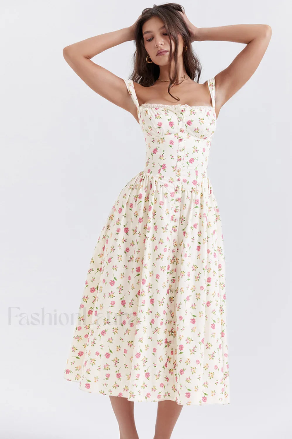 Tatiana Rose Stylish Print Midi Sundress