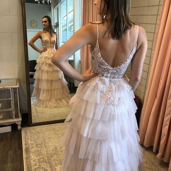 Elegant Prom Dress,Appliques Prom Dress,A-Line Prom Dress,Long Prom Dress  C118