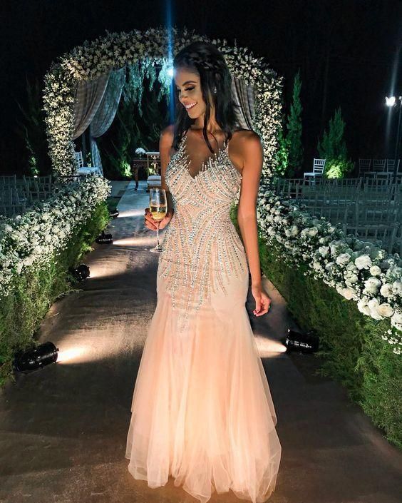 Mermaid Beading Long Formal Prom Dress C994