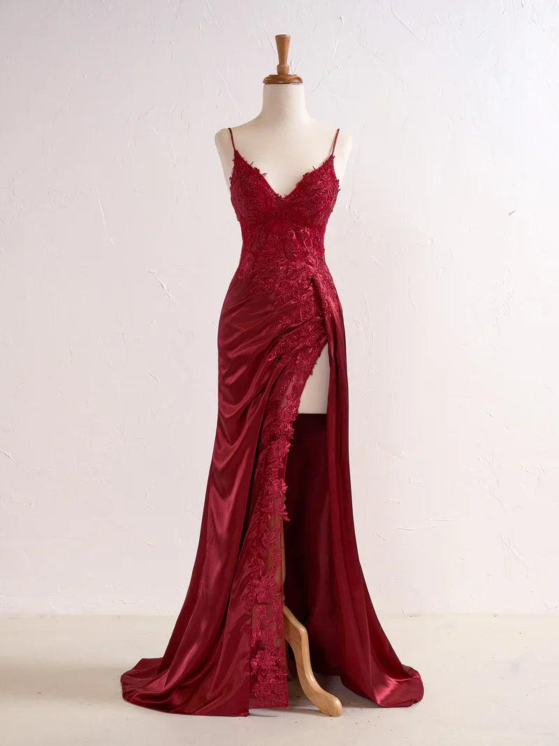 Prom Dress Sheath Black Long Appliques - VelvetHem