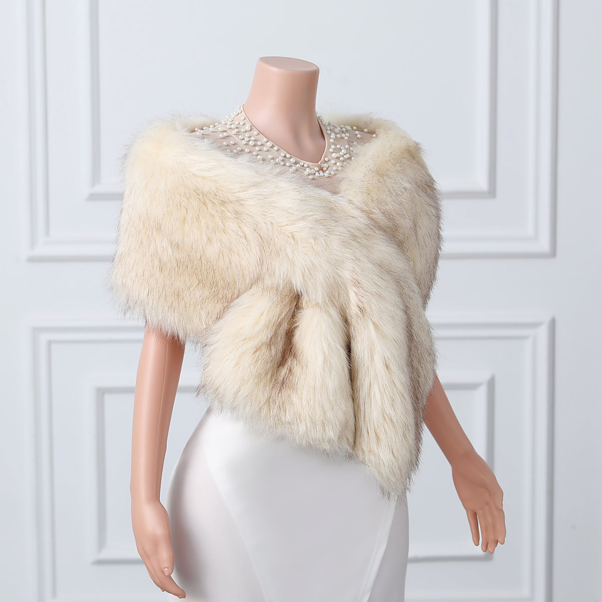 V-neck Rectangular scarf shawl Winter Wedding Wraps