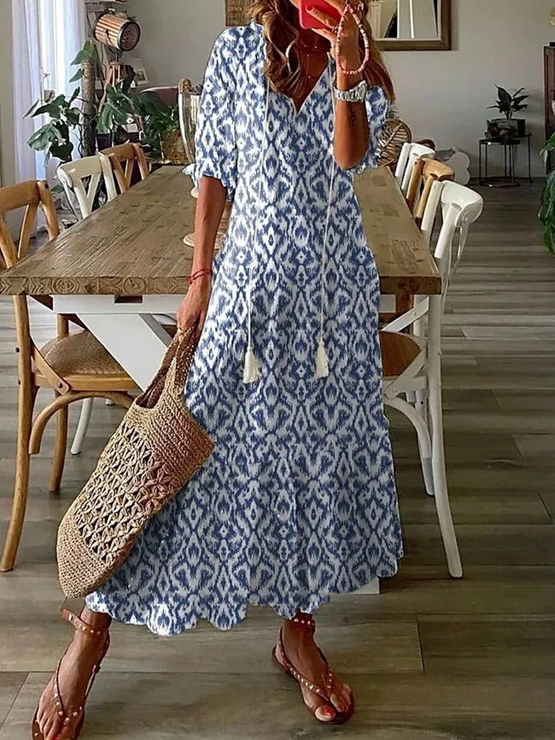 Fedora Long Bohemian Dress for Women Modern Chic Style