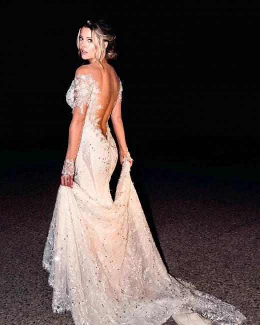 Vintage Lace Mermaid Wedding Dresses with Long Sleeves (ZD14690)