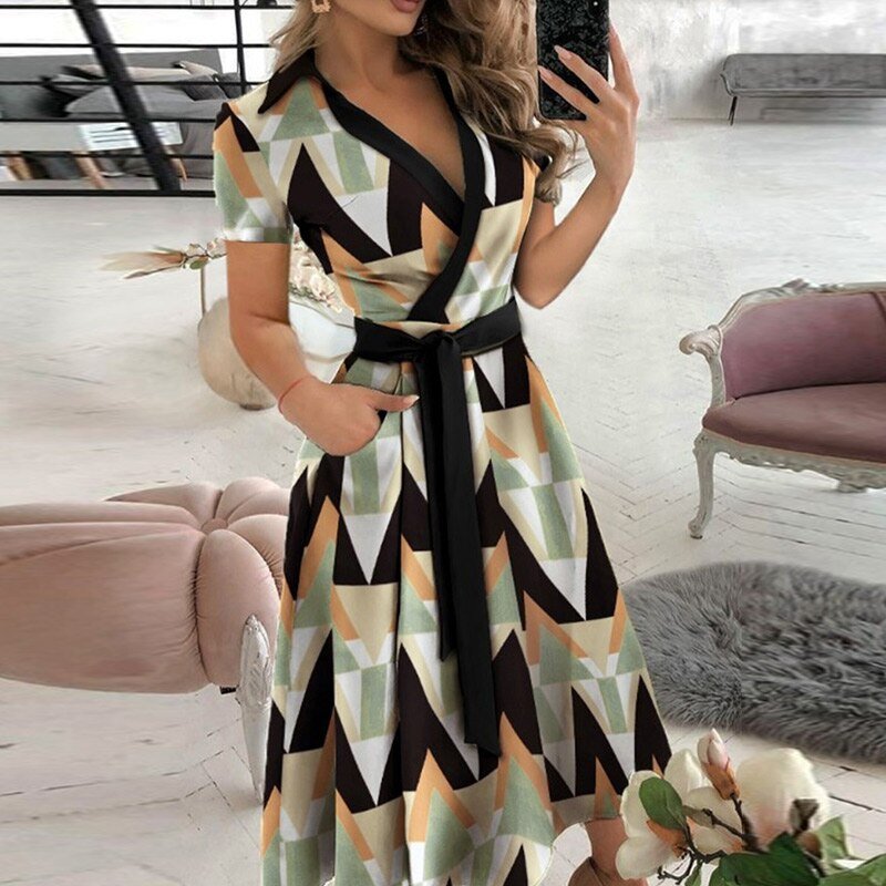 Lucía Effortless a Line Tie Dress Elevated Occasion Wear