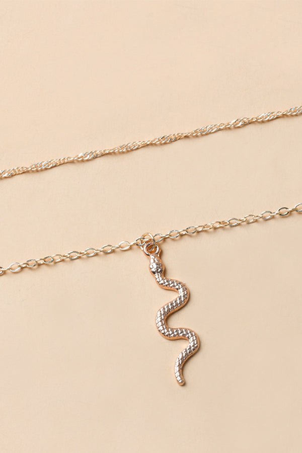 Fashion Vintage Layered Snake Necklace