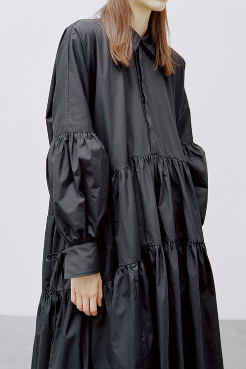 Oversized Ruffled Maxi Dress - Fashionpara