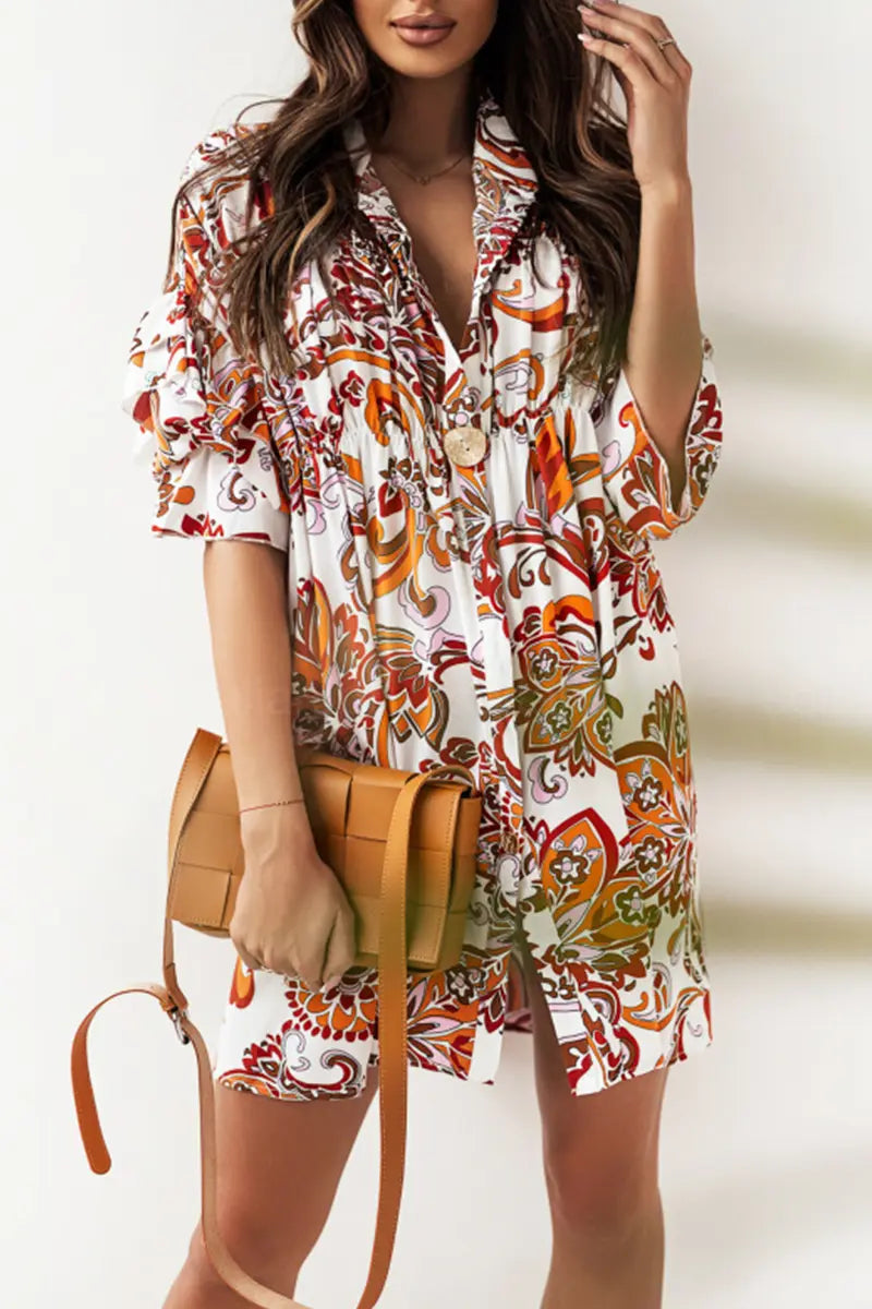 Something Sweet Floral Shirt Dress - Fashionpara