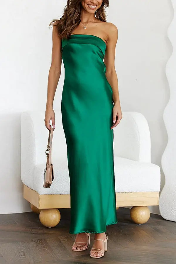 Run To The Top Strapless Maxi Dress - Fashionpara
