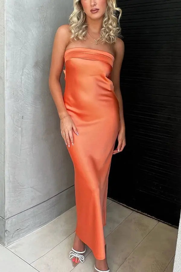 Run To The Top Strapless Maxi Dress - Fashionpara