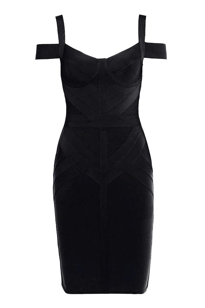 Sophia Bandage Dress - Classic Black
