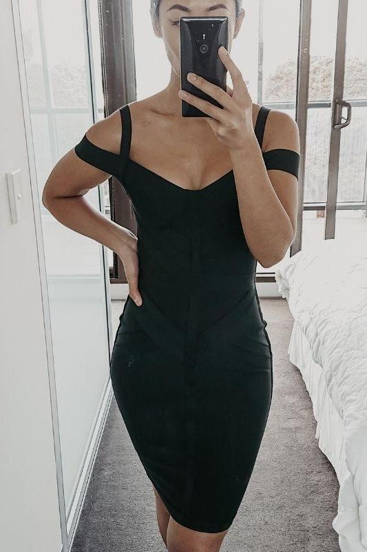 Sophia Bandage Dress - Classic Black