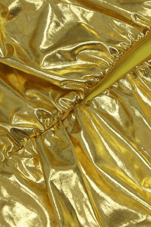 Terese Bodycon Wrap Dress - Gold